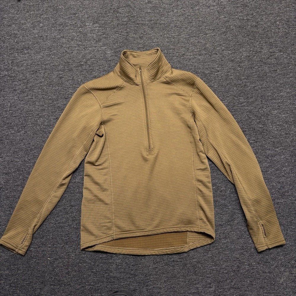 Beyond Clothing L2 Grid Fleece Pullover Axios PCU Coyote Brown Medium USA Made